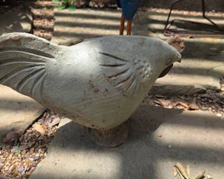Terracotta Hen Garden Statue