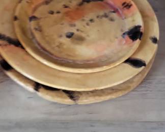 Studio Pottery Abstract Plates