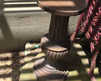 Cast Iron Pedestal Plant Stand