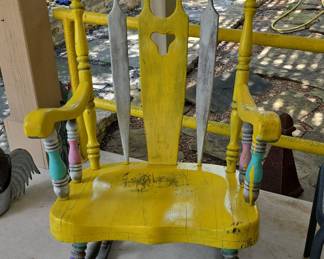Hand-Painted "Turtle Creek" Rocking Chair