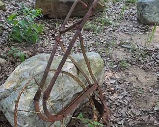 Antique Single Wheelbarrow Cultivator/Plow