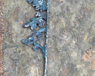 Antique Cast Iron Oak Leaf and Acorn Architectural Salvage Element