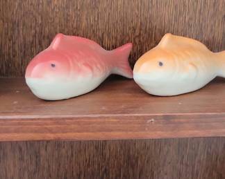 Ceramic Floating Fish Figurines