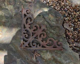 Vintage Cast Iron Scrollwork Shelf Bracket