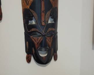 Jambo Kenya Hand-Carved African Tribal Mask