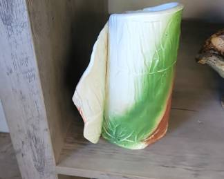 Ceramic Cabbage Leaf Vase