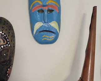 Hand-Painted Folk Art Mask
