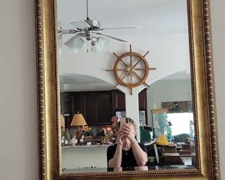 Ornate Gold Gilt Mirror