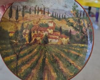 CMG Tuscan Landscape Decorative Plate