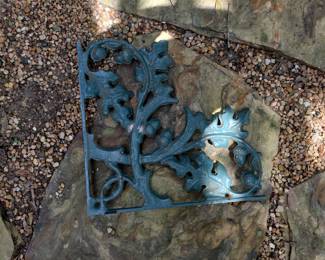 Vintage Cast Iron Oak Leaf and Acorn Bracket