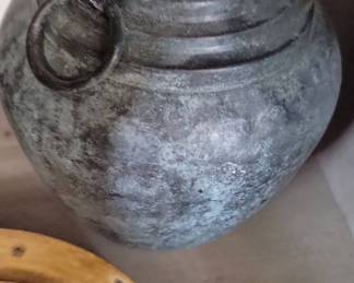 Vintage Two-Handled Clay Pot