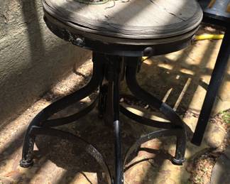 Adjustable Bentwood Stool by Fischel