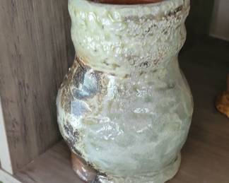 Stoneware Vase with Iridescent Glaze