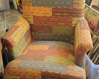 Patchwork Upholstered Armchair