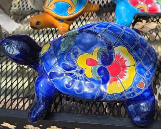 Talavera Ceramic Turtle Figurine