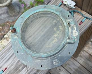 Vintage Wilcox Crittenden Brass Porthole Window