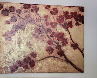 Textured Floral Wall Art