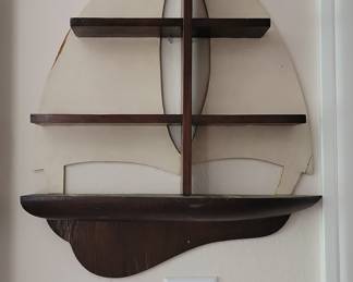 Nautical Sailboat Shelf
