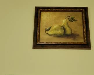 Still Life Pears Painting by Charles J. Pugh