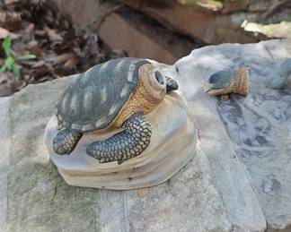Ceramic Turtle Garden Ornament