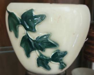 Vintage Royal Copley Ceramic Planter with Embossed Ivy Design