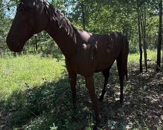 Large Metal Horse Sculpture
