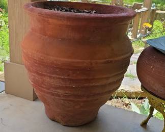 Large Vintage Terracotta "Cretan" Style Planter Pot