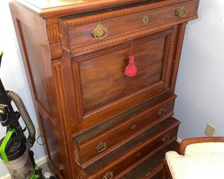 Walnut Drop front Secretary Desk