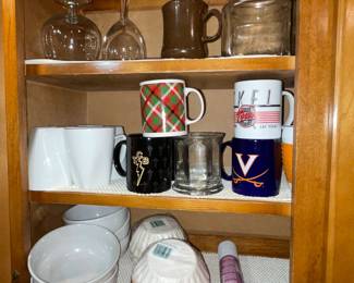 Cereal bowls, Coffee Mugs, Shelf paper
