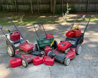 Toro push Mower, Troy-bolt Mower, Scott’s Spreader
