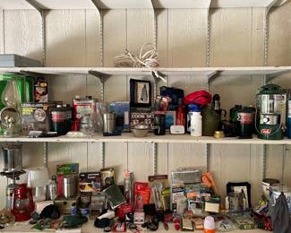 Lanterns, Lamps, Cook sets, Water Bottles, Cook Stoves, fuel bottles, Emergency Blankets 