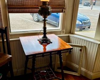 Antique converted Oil Lamp