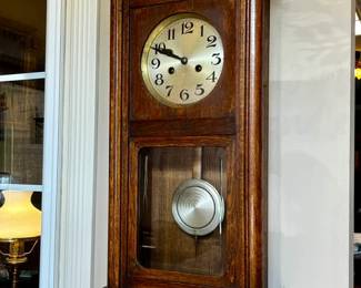 1800's German Clock with Beveled Glass