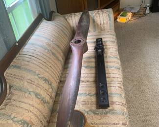 Vintage wooden air plane propeller 
