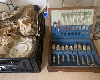 Silverware and china