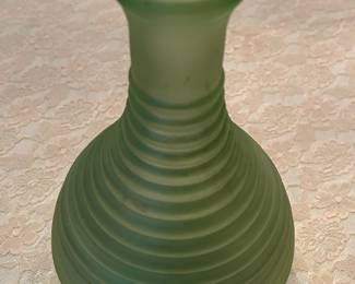 Vintage Frigidaire Uranium  glass decanter.