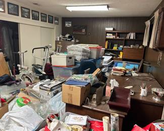The office before and after Heritage staging. 