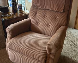 One of two Lazy Boy recliners. 