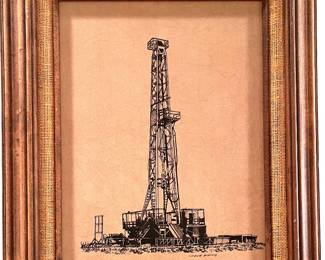 Vintage oil derrick by Jack White