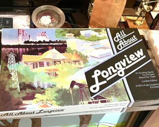 One of two “All About Longview” vintage board games
