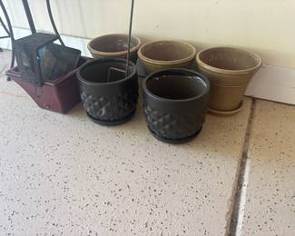 . . . ceramic planters