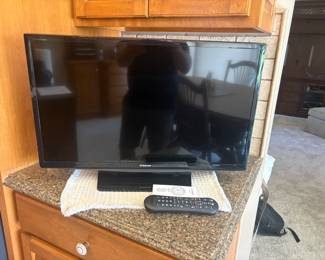 . . . small flat-screen TV