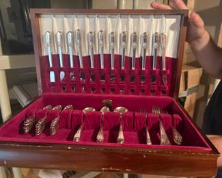 . . . silverplate silverware set