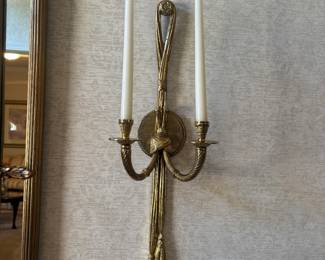 . . . brass sconce