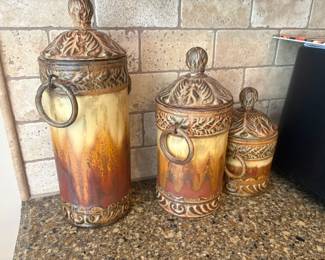 . . . great metal canister set