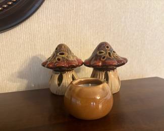 . . . ceramic mushrooms