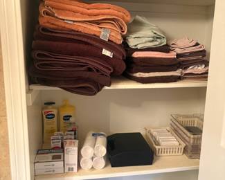 . . . towels and toiletries