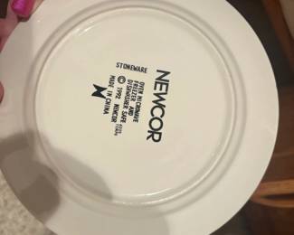 . . . Newcor china set