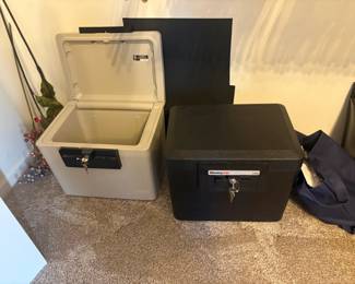 . . . two Sentry safes
