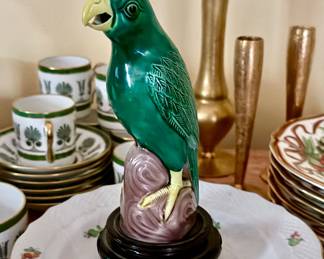 Antique Chinese export parrot